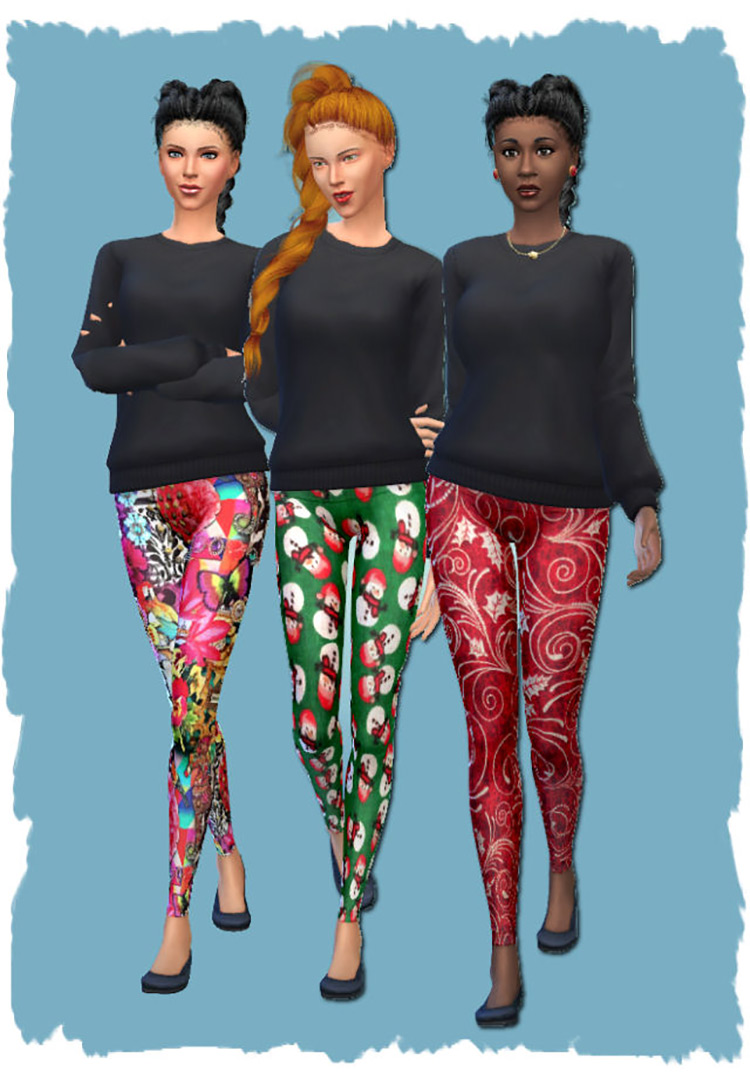 Christmas Leggings / Sims 4 CC