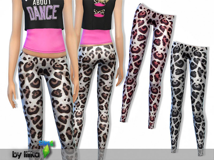 Animal Print Leggings CC for The Sims 4