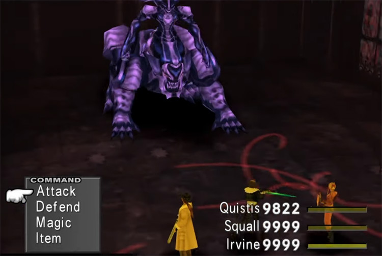 Omega Weapon boss in Final Fantasy 8