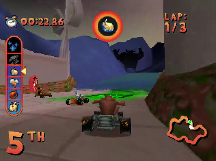 Looney Tunes Racing PSX gameplay