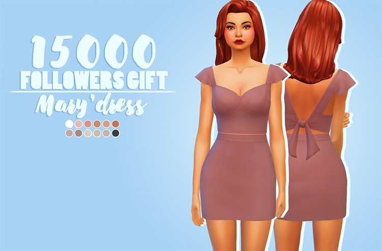 Best Open Back Dress CC For The Sims 4   FandomSpot - 82