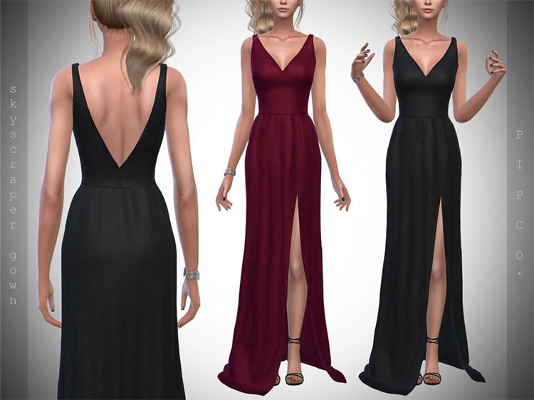 Best Open Back Dress CC For The Sims 4   FandomSpot - 66