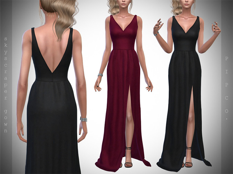 Best Open Back Dress CC For The Sims 4   FandomSpot - 92