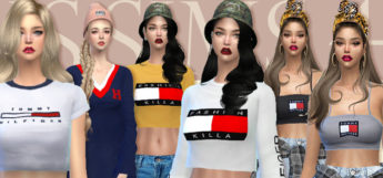 Tommy Hilfiger fashion set for girls / Sims 4 CC