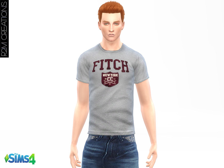 A&F Shirt for Men / Sims 4 CC