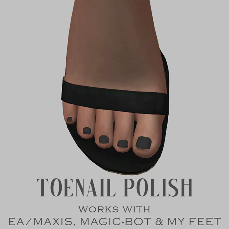 DallasGirl Toenail Polish for The Sims 4