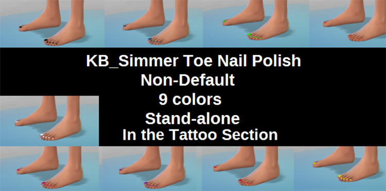 Best Toenail Polish CC For The Sims 4   FandomSpot - 10