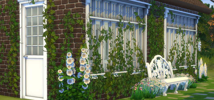 Sims 4 Ivy Wall Exterior CC Screenshot