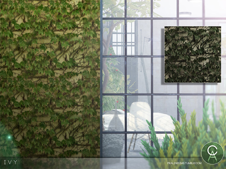 Ivy Wall CC for The Sims 4