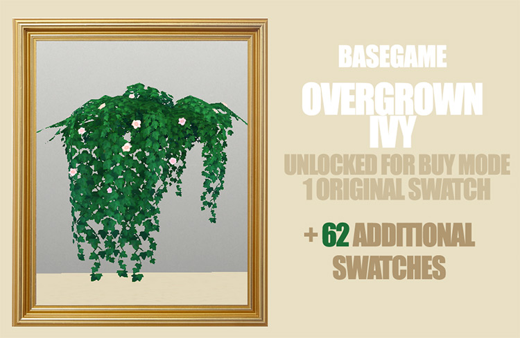 Basegame Overgrown Ivy / TS4 CC