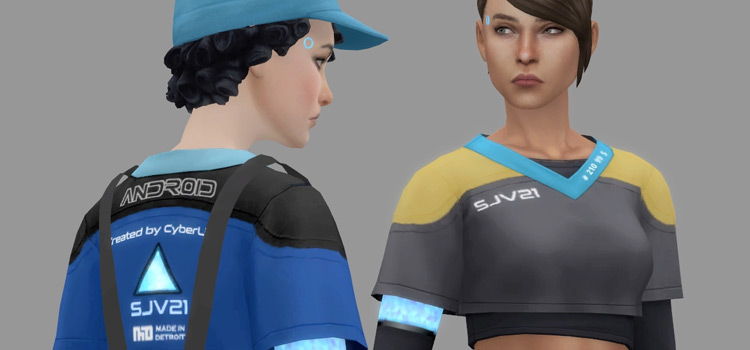 Robot Android Female CC for The Sims 4