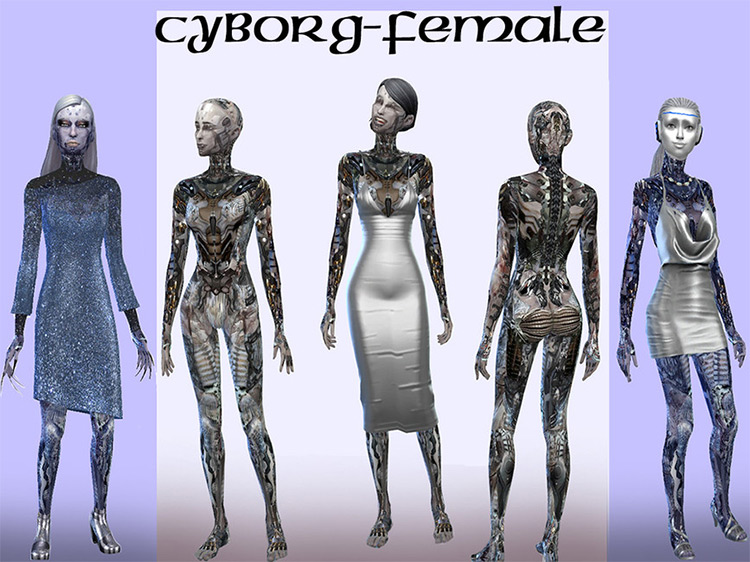 Cyborg Skinton and Mask Set / TS4 CC