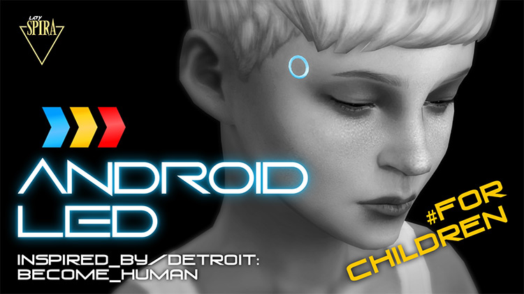 Glowing Android LEDs for Children / TS4 CC