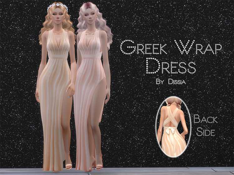 The Sims 4  Best Wrap Dress CC  All Free    FandomSpot - 20