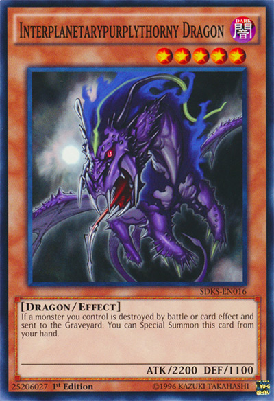 Interplanetarypurplythorny Dragon Yu-Gi-Oh Card