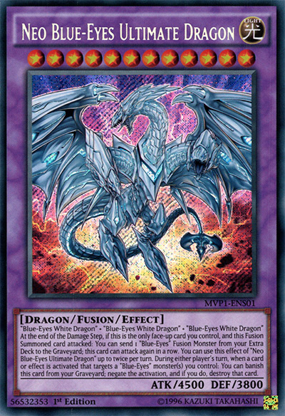 Neo Blue Eyes Ultimate Dragon YGO Card