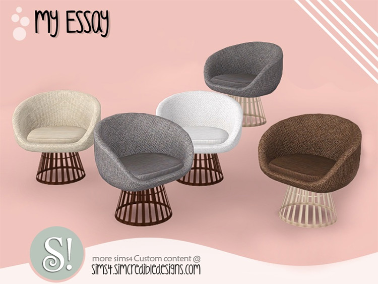 Sims 4 CC  Best Papasan Chairs   Bean Bag Chairs   FandomSpot - 20