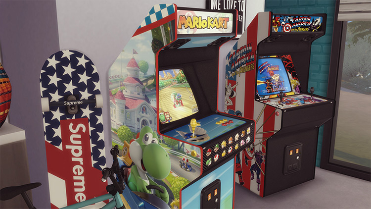 Arcade Cabinets CC for The Sims 4