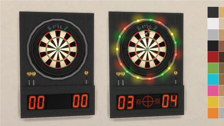 Modern Dartboard for The Sims 4