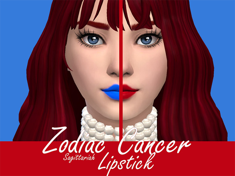 Zodiac Cancer Lipstick Sims 4 CC