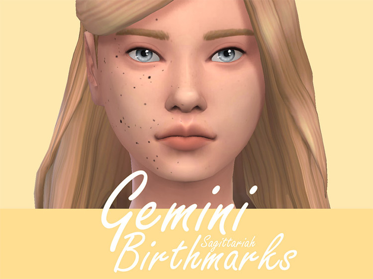 Gemini Birthmarks for Sims 4