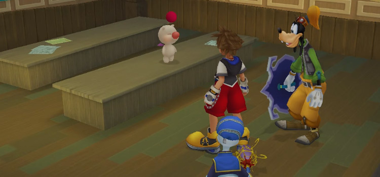 Sora, Donald & Goofy with Synthesis Moogle in KH 1.5 HD
