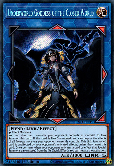 Underworld Goddess of the Closed World Yu-Gi-Oh Card