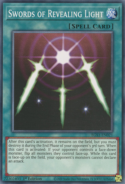 Swords of Revealing Light YGO Card