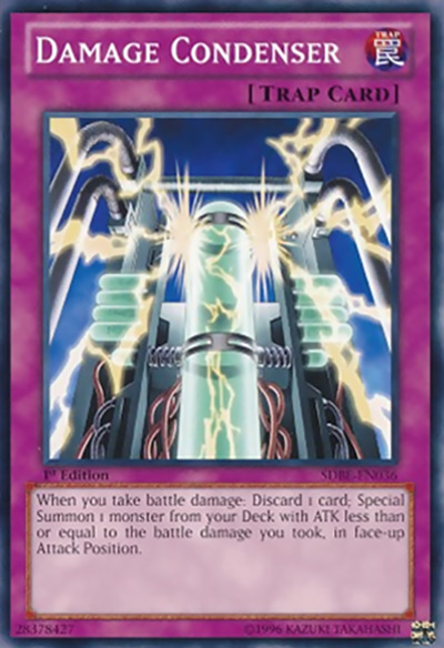 Damage Condenser Yu-Gi-Oh Card