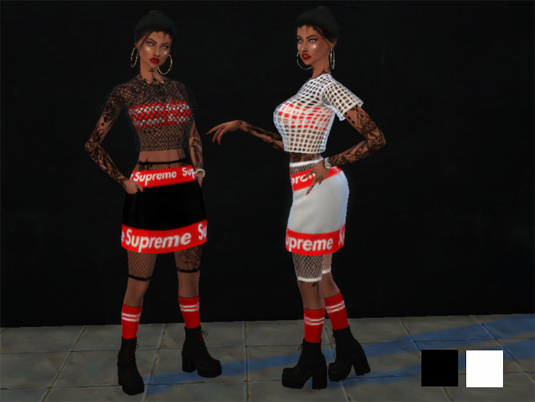 Supreme Skirt CC for The Sims 4