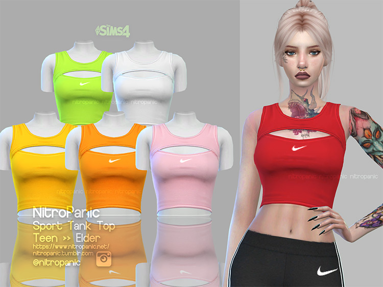 Sims 4 Tank Top Cc For Girls All Free Fandomspot