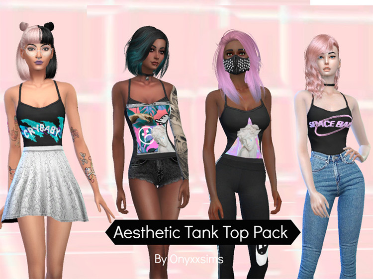 Sims 4 Tank Top CC For Girls  All Free    FandomSpot - 47