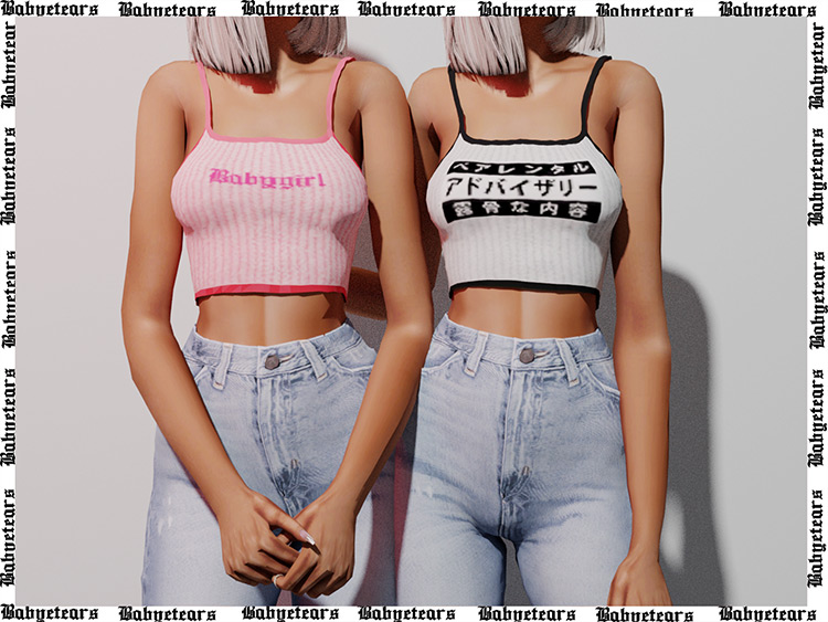 Sims 4 Tank Top CC For Girls  All Free    FandomSpot - 64