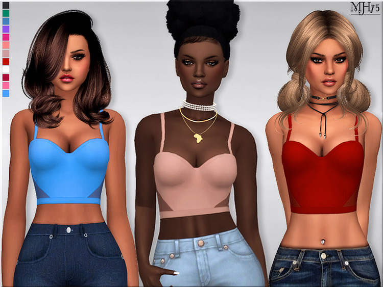 Sims 4 Tank Top CC For Girls  All Free    FandomSpot - 94