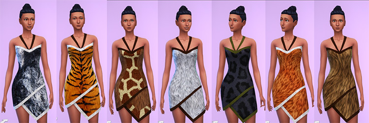 Prehistoric Clothing Set / Sims 4 CC