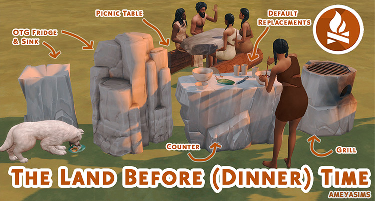 The Land Before (Dinner) Time Set / TS4 CC