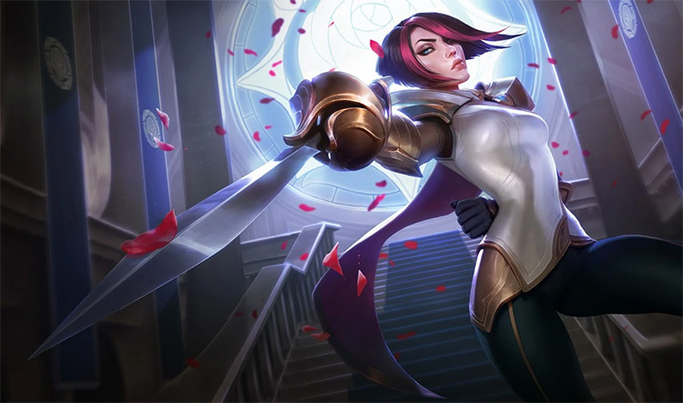 Fiora default skin art for LoL