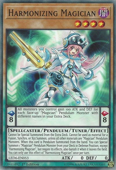 Harmonizing Magician YGO Card