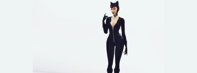 Oblečení Catwoman pro The Sims 4