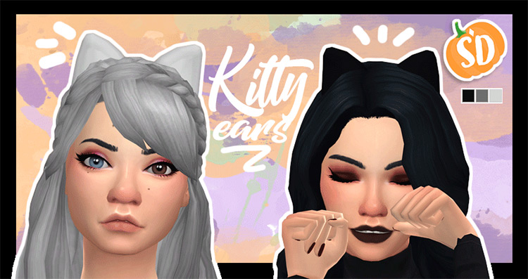 Sims 4 CC Cat Ears And Tail Child
