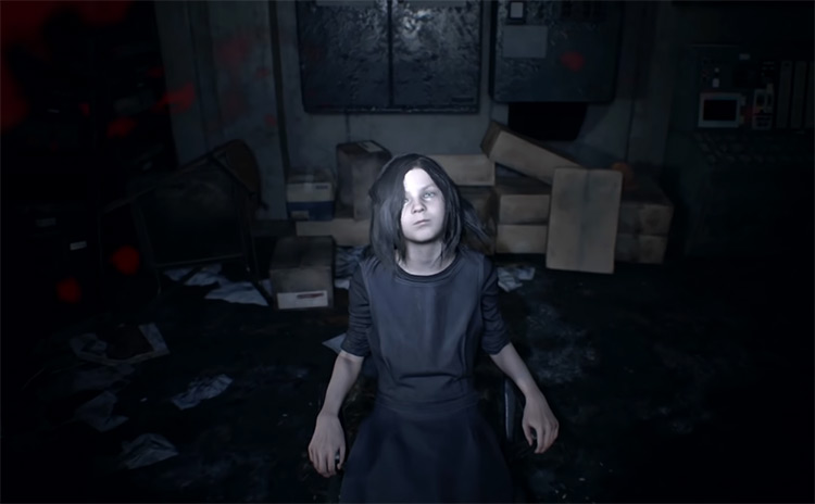 Eveline from Resident Evil 7: Biohazard game screenshot