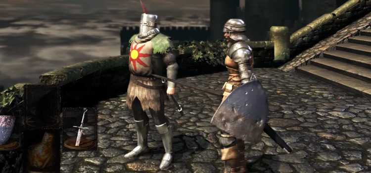 Solaire of Astora NPC in Dark Souls Remastered