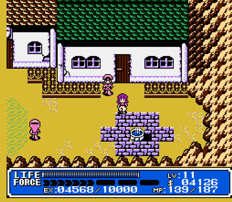 Crystalis / NES gameplay screenshot