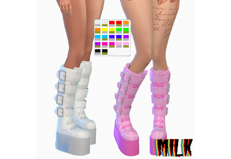 Platform Rave Boots / Sims 4 CC