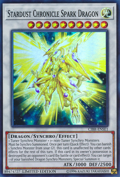 Stardust Chronicle Spark Dragon YGO Card