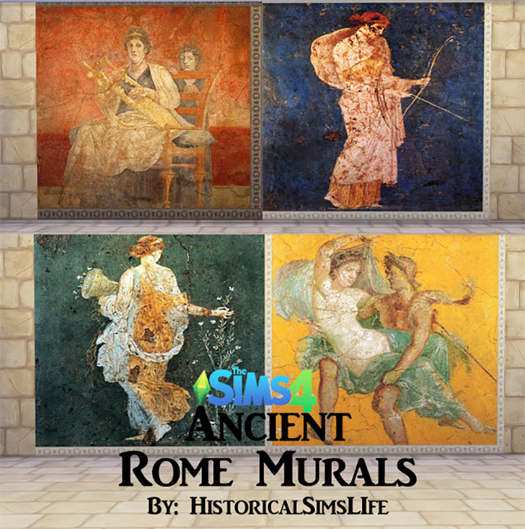 Ancient Rome Murals / TS4 CC