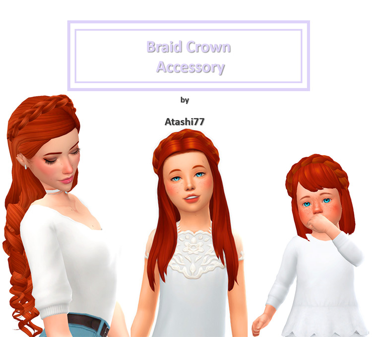 sims 4 toddler braid hair cc josephine