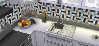 Kitchen sink CC design for The Sims 4