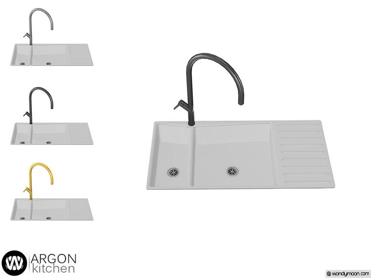 Argon Kitchen Sink / TS4 CC