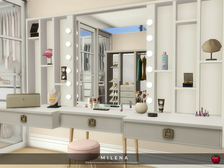 Milena Closet Custom Build for The Sims 4